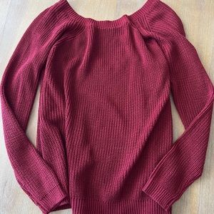 Wine red sweater